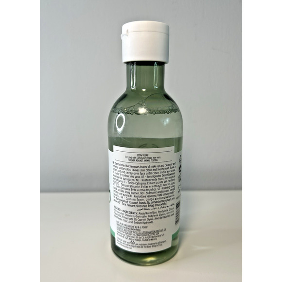 THE BODY SHOP Aloe Calming Toner for SENSITIVE Skin 8.4oz VEGAN US Seller NEW - Picture 4 of 4